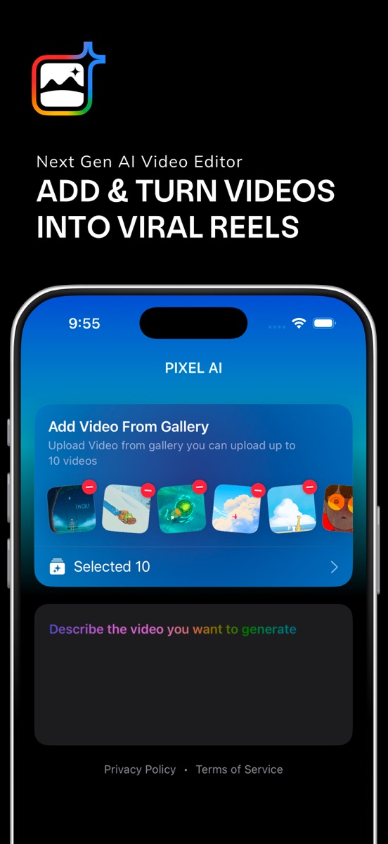 PixelAI first screen